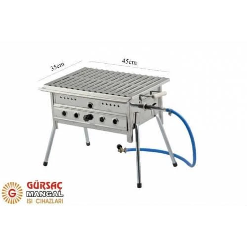 Gürsaç Tüplü Lav Taşlı 35x45Cm Mangal Seti ürün görseli 1