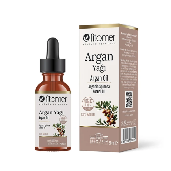 Fitomer Argan Yağı %100 Doğal Soğuk Sıkım 20 ML ürün görseli 1