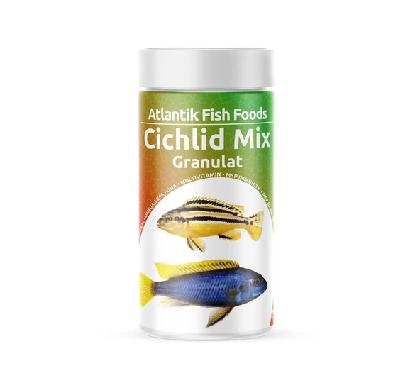 ATLANTİK CICHLID MIX GRANULAT BALIK YEMİ 250 ML ürün görseli 1
