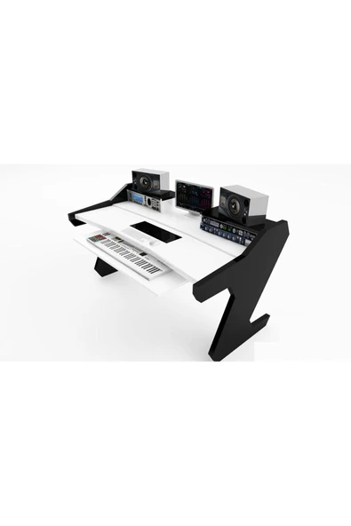 Home Edition Stüdyo Masası Mat Siyah 160 Cm. - Resim 2