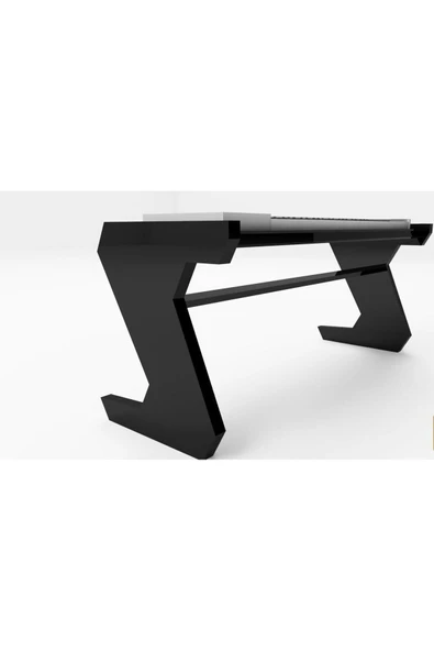 Monodesk Klavye Sehpası 140 Cm Mat Siyah ürün görseli 1