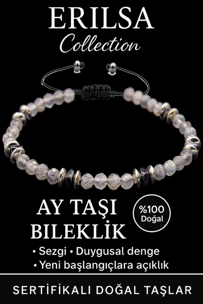 Sertifikalı Fasetli AAA+ Terahertz ve Ay Taşı Bileklik – İnce Model Sezgisel Güç ürün görseli 1