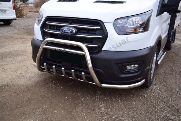 Ekiciler Ford Transit (2020 Sonrası) Nemrut Bıyık Krom Ön Koruma ürün görseli 1