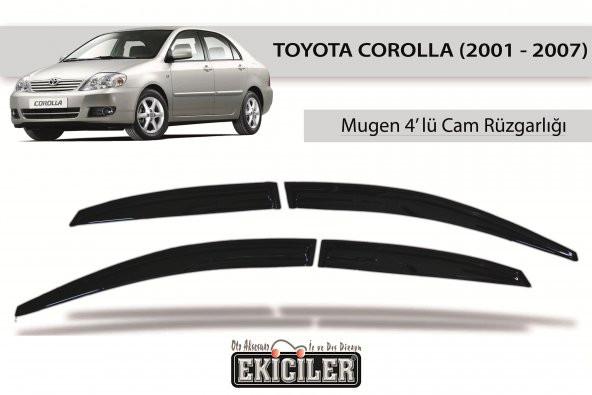 EKİCİLER TOYOTA COROLLA CAM RÜZGARLIĞI (2001-2007) ürün görseli 1