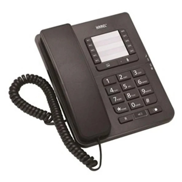 Karel Tm142 Siyah Masa Üstü Telefon Tm-142 ürün görseli 1