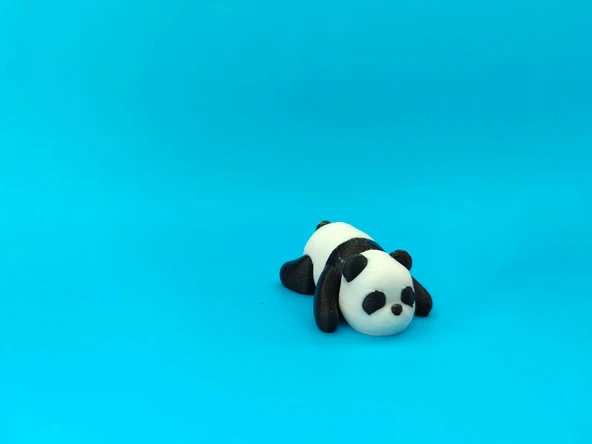 Sevimli Panda Figürü – Hareketli Eklemli 3D Oyuncak - Resim 2