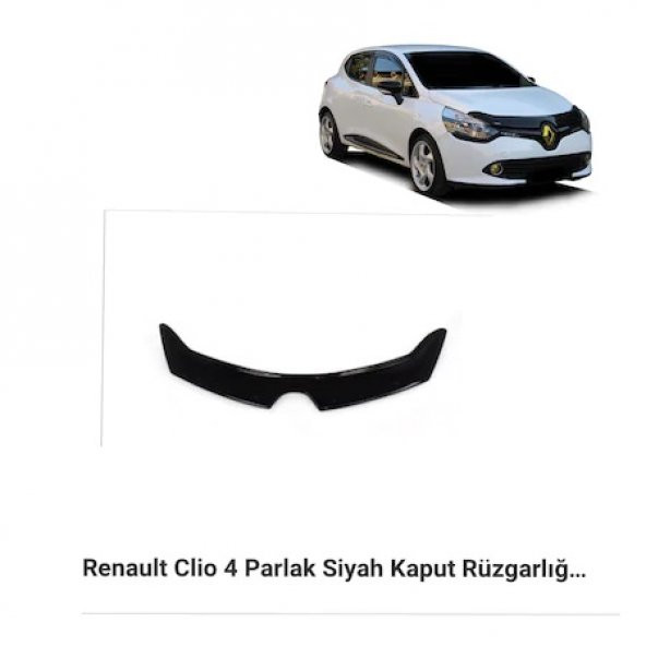 EKİCİLER RENAULT CLİO 4 2012 SONRASI KAPUT RÜZGARLIĞI ürün görseli 1