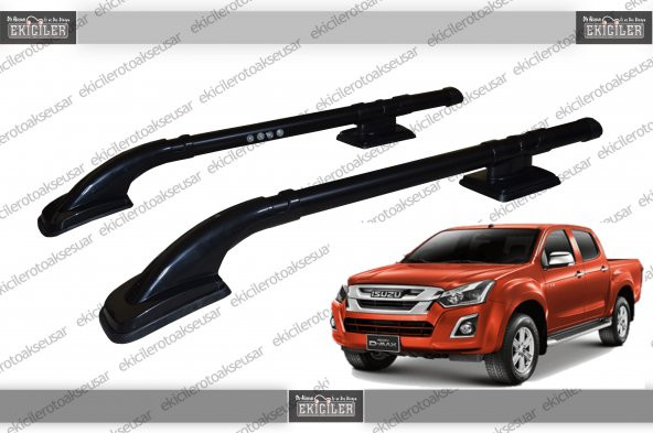 EKİCİLER D-MAX TAVAN ÇITASI (2007-2019) PORT BAGAJ SİYAH ürün görseli 1