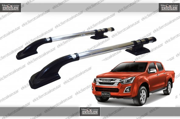 EKİCİLER D-MAX TAVAN ÇITASI (2007-2019) PORT BAGAJ NİKEL ürün görseli 1