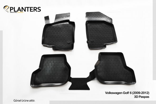 EKİCİLER GOLF 6(09-12)3D HAVUZLU PASPAS DİREKSİYON KILIFI HEDİYE ürün görseli 1