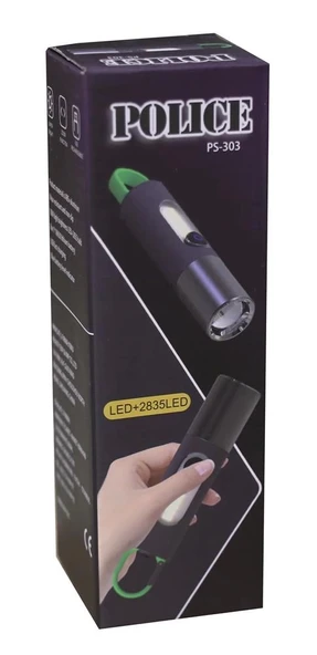Polıce PS-303 Yan Aydınlatma Işıklı, Şarjlı El Feneri ürün görseli 1