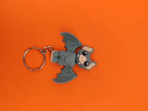 Sevimli Yarasa Anahtarlık – 3D Baskı Özel Tasarım ürün görseli 1