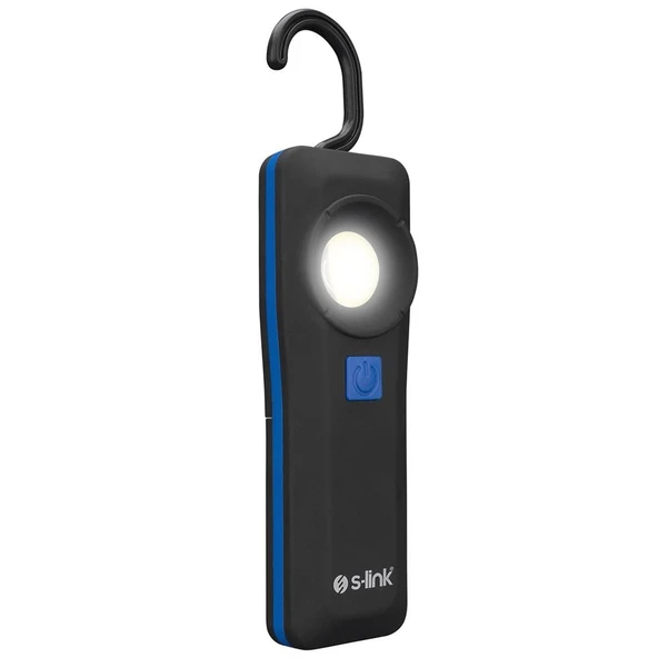 S-link SL-F593 3W Cob Led 3xAAA 1.5V Pil Lensli Özel Tasarımlı Manyetik Tutuculu El Feneri ürün görseli 1