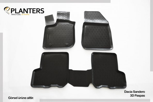 EKİCİLER SANDERO 3D HAVUZLU PASPAS DİREKSİYON KILIFI HEDİYELİ ürün görseli 1
