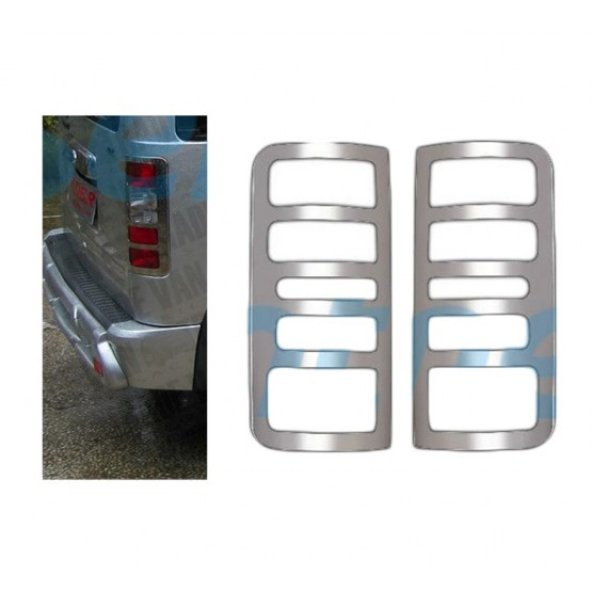EKİCİLER Ford Connect Krom Stop Çerçevesi 2002-2009 2 Parça ürün görseli 1
