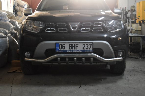 EKİCİLER DACİA DUSTER 2018 SONRASI FİLDİŞLİ BIYIK ÖN KROM KORUMA ürün görseli 1
