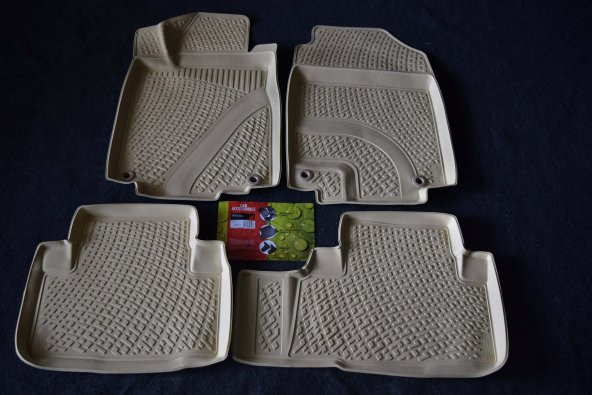 EKİCİLER HONDA CRV IV (2012+) LLOCKER 3D HAVUZLU PASPAS BEJ ürün görseli 1