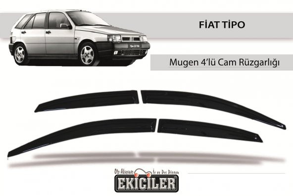 EKİCİLER FİAT TİPO MUGEN 4LÜ CAM RÜZGARLIĞI ürün görseli 1