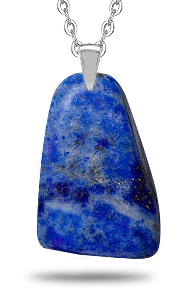 Sertifikalı Ham Işlenmemiş Şekilsiz Doğal Lapis Lazuli Taşı Kolye Doğal Mavi Renk 50 cm ürün görseli 1