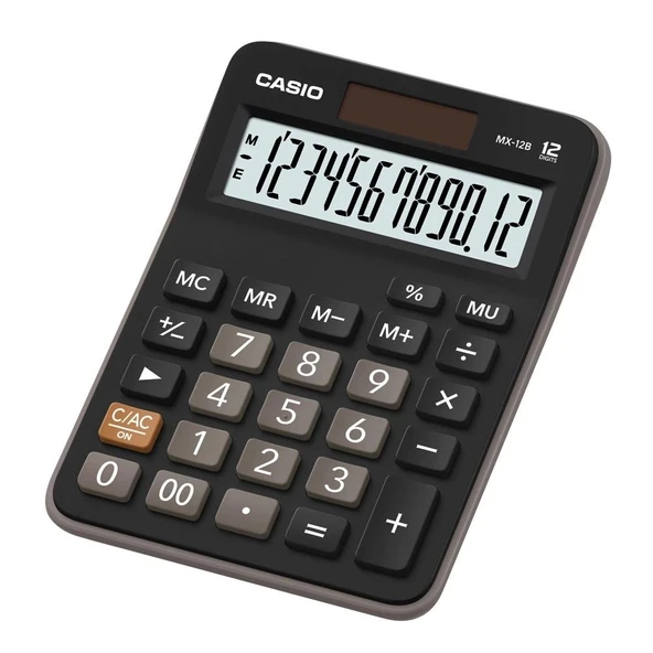 Casio MX-12B 12 Hane Masa Üstü Hesap Makinesi ürün görseli 1