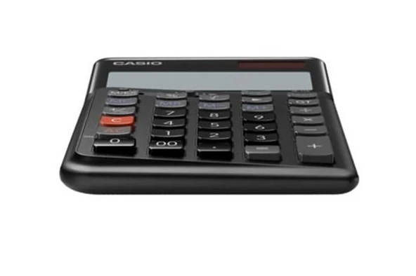 Casio JE-12E-BK Siyah 12 Hane Masa Üstü Ergonomik Tuşlu Hesap Makinesi ürün görseli 1