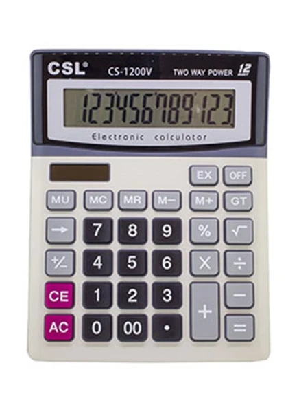 CSL CS-1200V 12 Hane Masa Tipi Hesap Makinesi ürün görseli 1