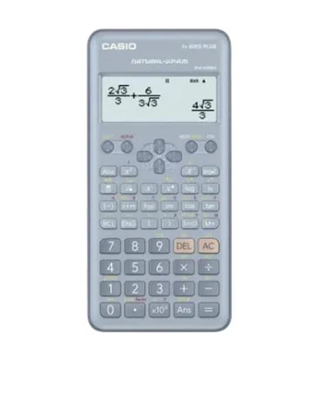 Casio FX-82ES Plus Mavi Bilimsel Fonksiyonlu Hesap Makinesi 2.Versiyon ürün görseli 1