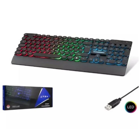 HADRON HDX2604 OYUN KLAVYE LEDLİ KABLOLU Q ürün görseli 1