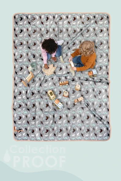 Proof Sıvı Geçirmez Etkinlik Aktivite Halı Örtüsü 140x200 cm Çok Amaçlı Bebek Çocuk Oyun Matı Junior ürün görseli 1