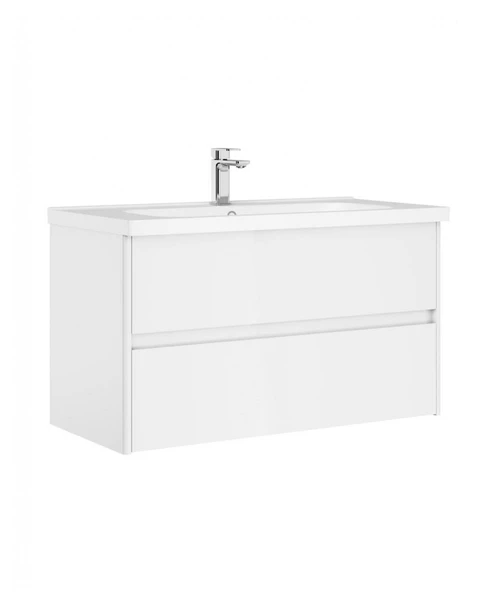 Orka Düden 80 cm MDF Çekmeceli Beyaz Banyo Dolabı Alt Modül Lavabo ürün görseli 1
