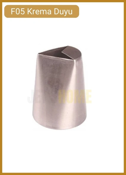 F05 Kalp Desen Krema Duyu Büyük Boy Pasta Duyu Paslanmaz Çelik Krema Torbası Ucu 3.6X2.3X4.0 cm ürün görseli 1