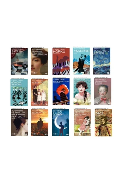Stefan Zweig Kitap  Seti 15 Kitap İş Bankası Yayınları ürün görseli 1
