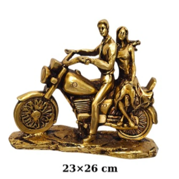 Polyester Motorda Sevgililer Biblo 26 cm ürün görseli 1