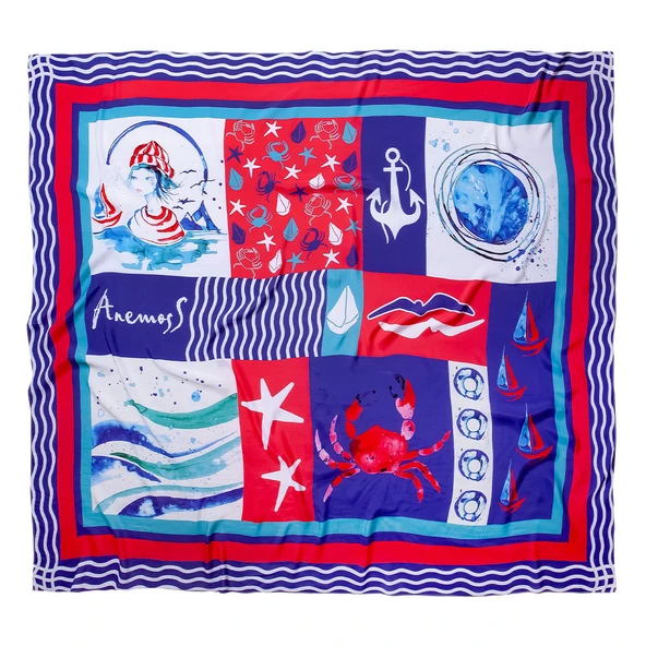 Anemoss Harmoni Pareo Lacivert 120*140 cm - Resim 3