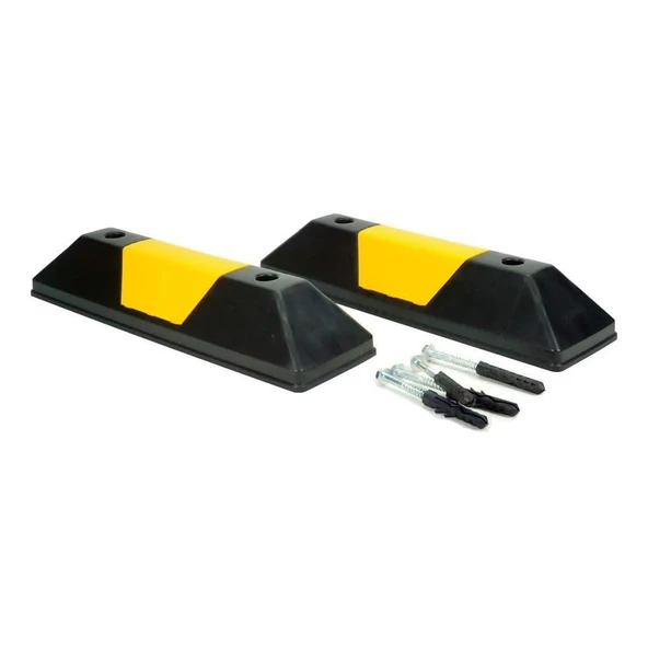 PPC Otopark Stoperi 55x15x10 cm – 2'li Dayanıklı Set ürün görseli 1
