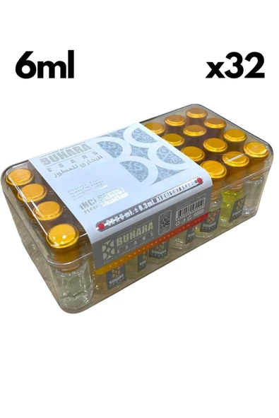 6 ML Buhara İnci Serisi Hediyelik Dağıtmalık Esans 32'Li ürün görseli 1