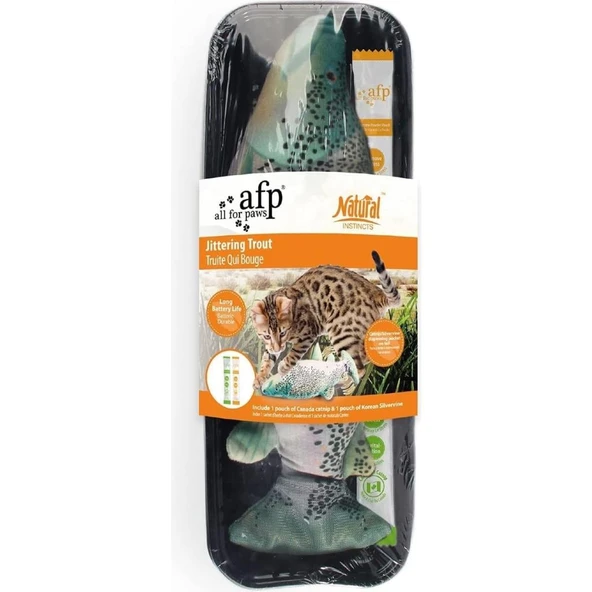 AFP Titreşimli Alabalık Catnip Gümüşasma 28x12x5,5 cm ürün görseli 1