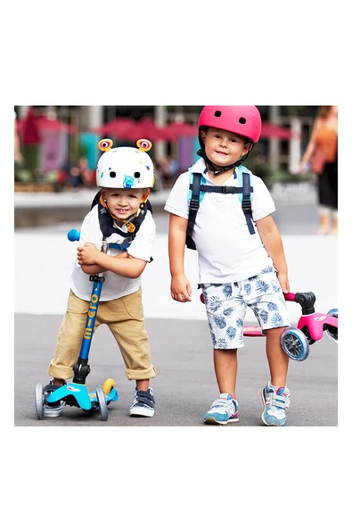 Micro Mini Deluxe 3 Tekerlekli Foldable Scooter Aqua  Turkuaz 2-5 Yaş ürün görseli 1