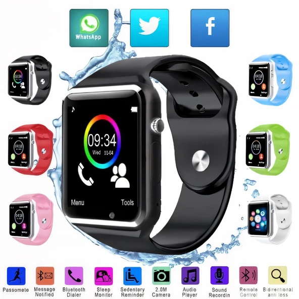 YUES A1 Akıllı Saat iOS Android Uyumlu ürün görseli 1