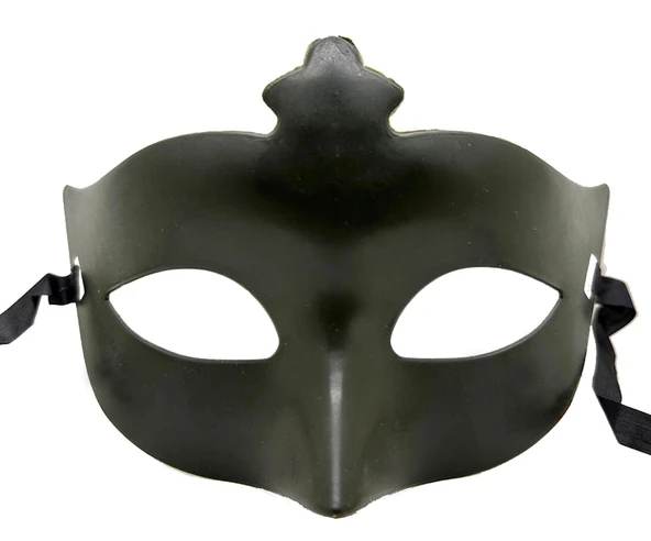 Haki Yeşil Renk Masquerade Kostüm Partisi Venedik Balo Maskesi ürün görseli 1