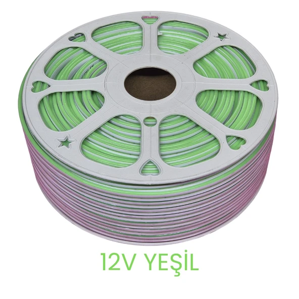Hightek 12V Yeşil Neon Şerit LED 100 Metre ürün görseli 1