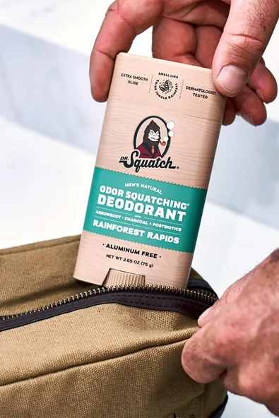 Dr. Squatch Rainforest Rapids Alüminyumsuz Stick Deodorant 75GR - Resim 4