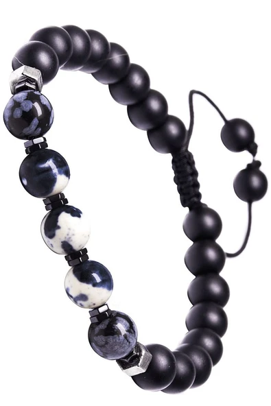 Oniks Taşı Zebra Jasper Ve Obsidyen Bileklik ürün görseli 1