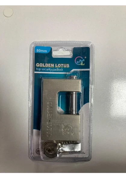 Golden Lotus Yassı Pimli Asma Kilit 80 ürün görseli 1