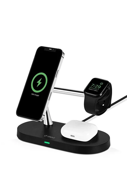 Ttec AirCharger Quattro M MagSafe Uyumlu LEDli Kablosuz Hızlı Şarj Standı ürün görseli 1
