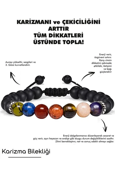 Sertifikalı Öğrenci Bilekliği Akik Lapis Lazuli Kuvars Mercan Kaplan Gözü Kalsit Ametist Doğal Taş Bileklik ürün görseli 1