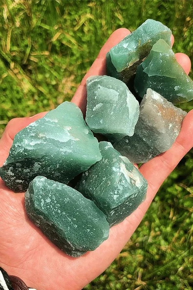 Sertifikalı Ham Doğal Aventurin Taşı Kütle (4-5 Cm) ürün görseli 1