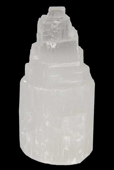 Sertifikalı Doğal Selenit Taşı Doğal Taş Kule Parça (6 Cm) ürün görseli 1