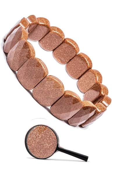 Sertifikalı Kahverengi Yıldız Taşı Doğal Taş Rolex Bileklik ürün görseli 1