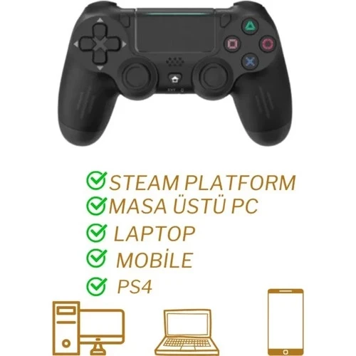 Ps4 Kol Wireless Bt Kablosuz Oyun Kolu Ps4 Joystick Tablet Telefon Pc Uyumlu Titreşimli Oyun Kolu ürün görseli 1